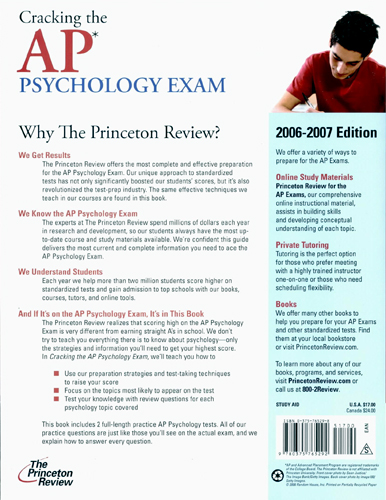 Cracking the AP Psychology Exam (2006-2007)