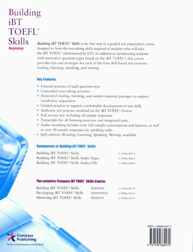 Building Skills for the TOEFL iBT Combined Book : Beginning