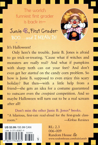 Junie B. Jones #24: Boo...and I Mean It!
