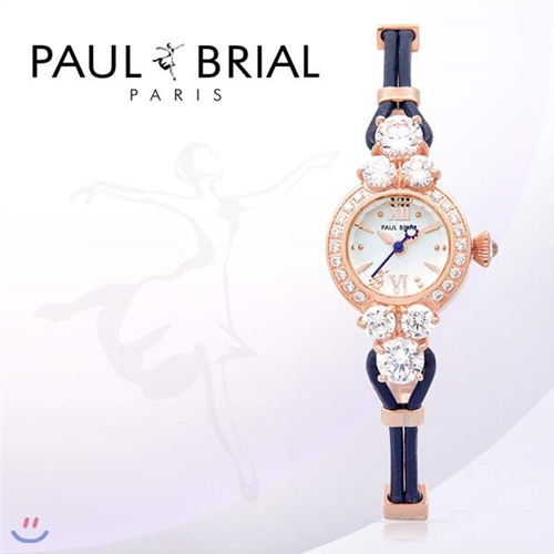 폴브리알(PAUL BRIAL) 여성시계(PB8001ROBU/가죽밴드)