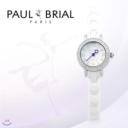 폴브리알(PAUL BRIAL) 여성시계(PB8002WSS_R/세라믹밴드)