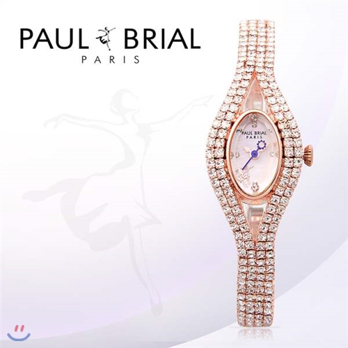 폴브리알(PAUL BRIAL) 여성시계(보르도/PB8005QRG/팔찌밴드)