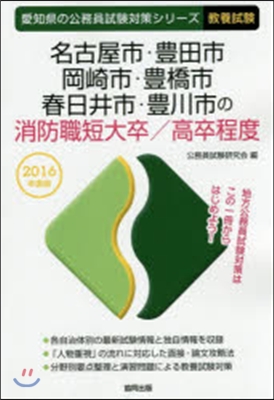 名古屋市.豊田市.岡崎市.豊橋市.春日井市.豊川市の消防職短大卒/高卒程度 敎養試驗 2016年度版