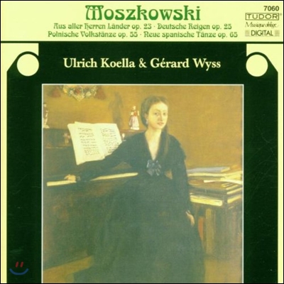 Ulrich Koella 모스츠코프스키: 네 손을 위한 피아노 작품집 (Moszkowski: Piano Works for 4 Hands - Deutsche Reigen Op.25, Two Pieces Op.43)