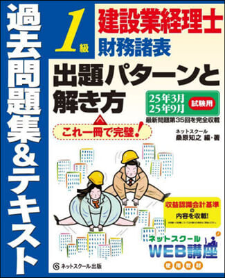 建設業經理士1級財務諸表出題パタ-ンと解