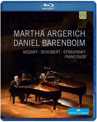 Martha Argerich, Daniel Barenboim 마르타 아르헤리치, 다니엘 바렌보임 피아노 듀오 (M. Argerich / D. Barenboim : Mozart, Schubert & Stravinsky) 블루레이