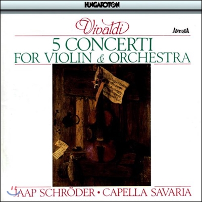 Jaap Schroder 비발디: 바이올린 협주곡 (Vivaldi: 5 Concertos for Violin and Orchestra)