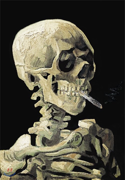 담배를 문 해골 (PL300-2/300조각/단일상품/34x25cm)