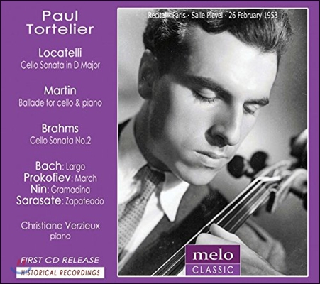 Paul Tortelier 1953년 파리 리사이틀 - 로카텔리 / 마르탱 / 브람스: 첼로 작품집 (Locatelli / Martin / Brahms: Cello Works)