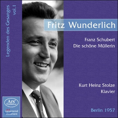 Fritz Wunderlich 성악의 전설 1집 분덜리히 - 슈베르트: 아름다운 물방앗간 아가씨 1937년 녹음 (Schubert: Die Schone Mullerin)