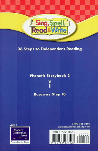 Sing, Spell, Read & Write Level 1 : Phonetic Storybook 3