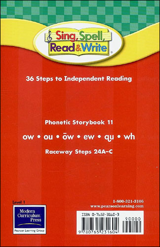 Sing, Spell, Read & Write Level 1 : Phonetic Storybook 11