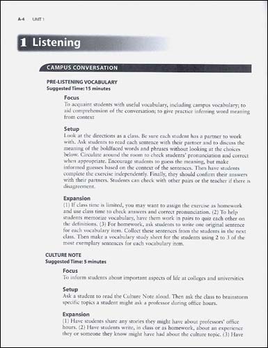 Northstar Building Skills for the TOEFL iBT (Intermediate) : Teacher's Manual with ETS Scoring Guide