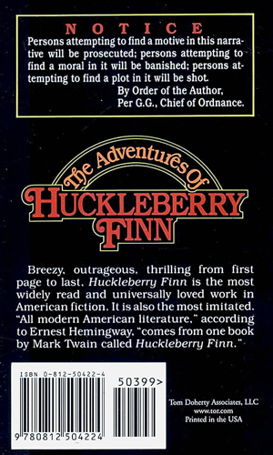 The Adventures of Huckleberry Finn