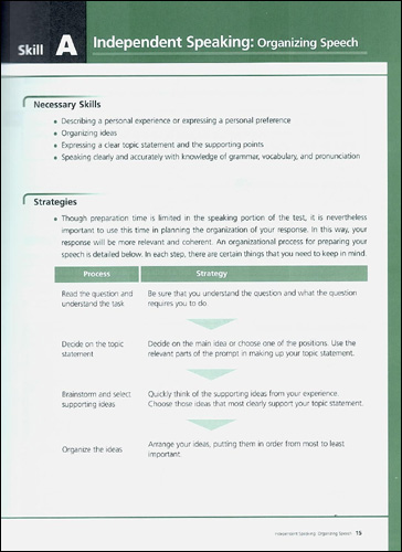 Developing Skills for the TOEFL iBT Speaking : Intermediate