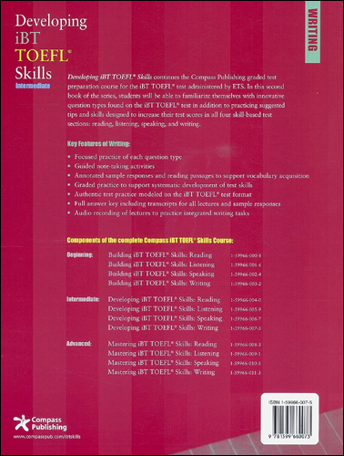 Developing Skills for the TOEFL iBT Writing : Intermediate