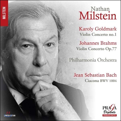 Nathan Milstein 골드마르크: 바이올린 협주곡 1번/ 브람스: 바이올린 협주곡 Op.77 / 바흐: 무반주 바이올린 파르티타 중 `샤콘느` (Goldmark / Brahms: Violin Concertos)