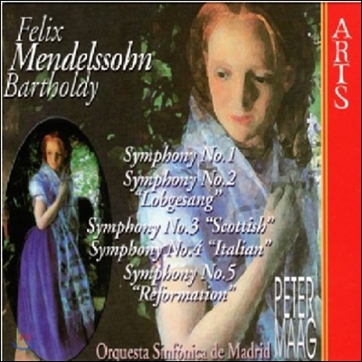 Peter Maag 멘델스존: 교향곡 1~5번 찬미의 노래, 스코틀랜드, 이탈리아, 종교개혁 (Mendelssohn: Symphonies Lobgesang, Scottish, Italian, Reformation)