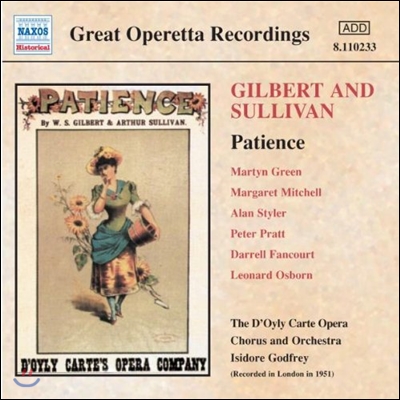 Isidore Godfrey 길버트 &amp; 설리반: 인내 (Great Operetta Recordings - Gilbert &amp; Sullivan: Patience)