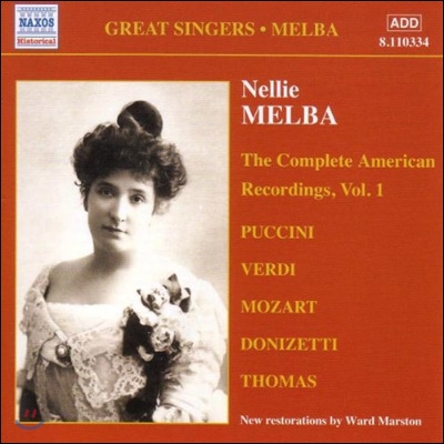 Nellie Melba 멜바 미국 녹음 1집 - 푸치니 / 베르디 / 모차르트 / 도니제티 (Great Singers - Puccini / Verdi / Mozart / Donizetti)