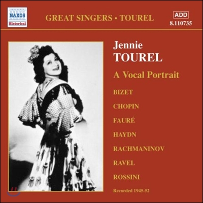 Jennie Tourel 보컬 포트레이트 - 비제 / 쇼팽 / 포레 / 하이든 (Great Singers 'A Vocal Portrait' - Bizet / Chopin / Faure / Haydn)