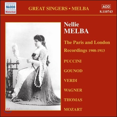 Nellie Melba 넬리 멜바 그라모폰 녹음 3집 1908-1913 - 푸치니 / 구노 / 베르디 (Great Singers - Puccini / Gounod / Verdi)