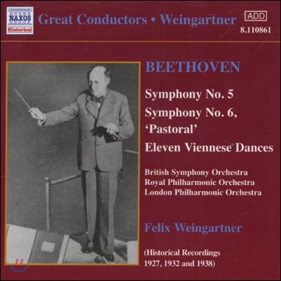 Felix Weingartner 베토벤: 교향곡 5번, 6번 &#39;전원 (Great Conductors - Beethoven: Symphonies Op.67, Op.68 &#39;Pastoral&#39;)