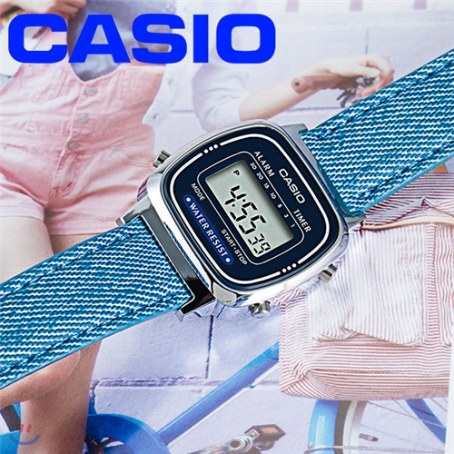 카시오 LA670WL-2A2 유니크한 빈티지 여성용 손목시계