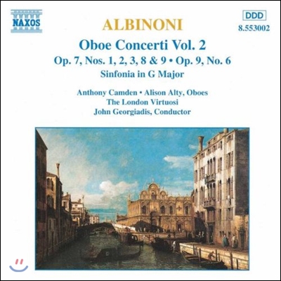 John Georgiadis 알비노니: 오보에 협주곡 2집 (Albinoni: Oboe Concertos Op.7, Op.9 No.6, Sinfonia in G Major)