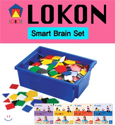 킨더로콘 Smart Brain Set(로콘 780pcs+활동책 4책+작품모음집 1책 + 보관함 + 학부모안내문 1장)