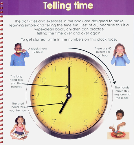 Wipe Clean : Tell the Time (Age 5+)