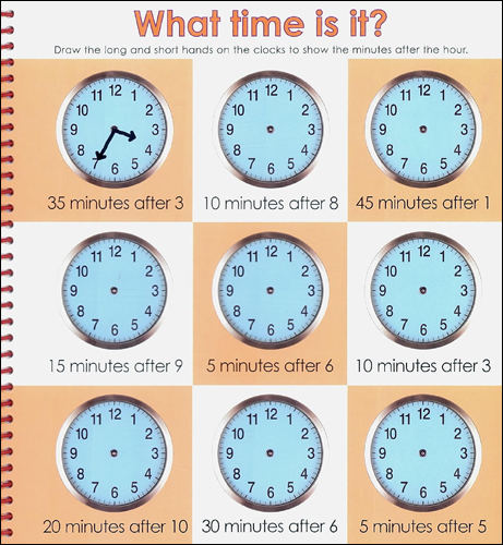 Wipe Clean : Tell the Time (Age 5+)