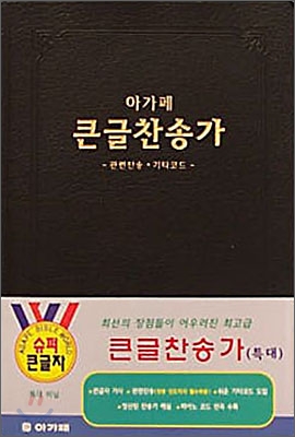 아가페 큰글찬송가 (특대,비닐) (15.5*22.5)