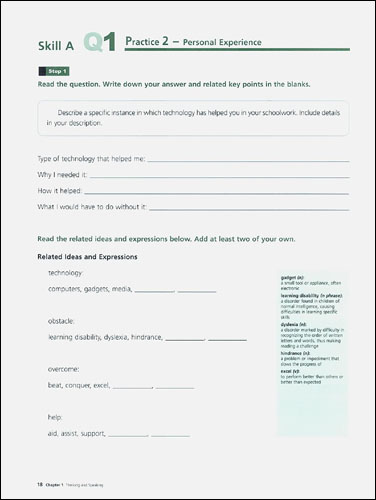 Mastering Skills for the TOEFL iBT Speaking : Advanced