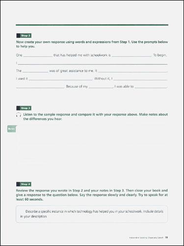 Mastering Skills for the TOEFL iBT Speaking : Advanced