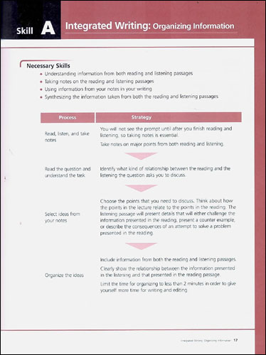 Mastering Skills for the TOEFL iBT Writing : Advanced