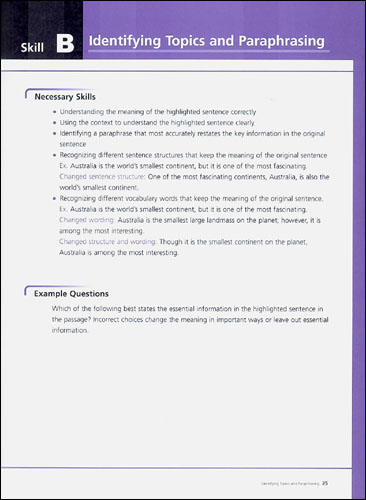 Mastering Skills for the TOEFL iBT Combined Book : Advanced