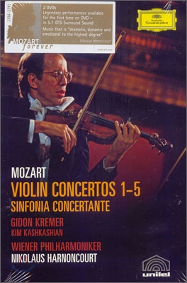 Gidon Kremer 모차르트: 바이올린 협주곡 1-5번, 신포니아 콘체르탄테 - 기돈 크레머, 니콜라우스 아르농쿠르 (Mozart: Violin Concertos, Sinfonia Concertante)