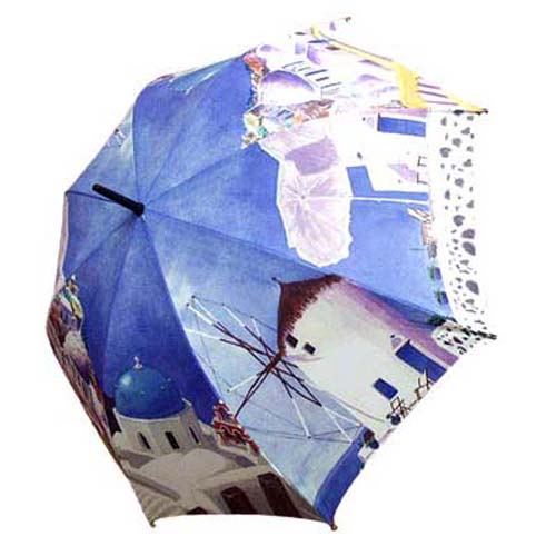 [ART] HelloRaincats 산토리니 자동 우산