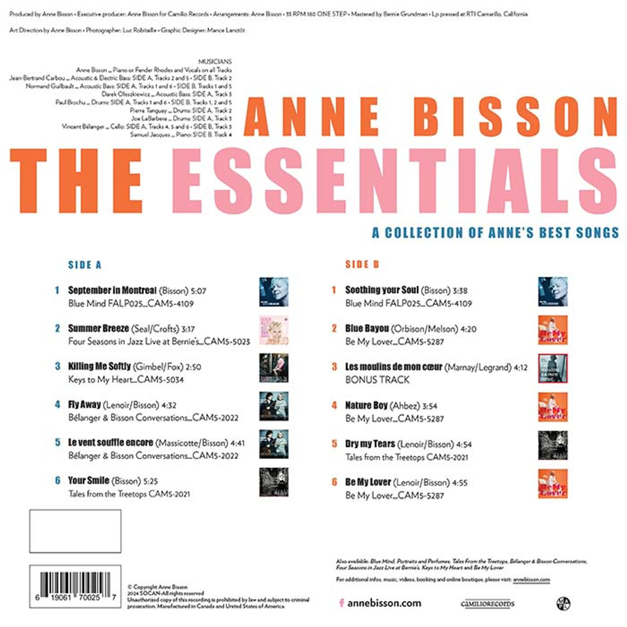Anne Bisson (앤 비송) - The Essentials [LP]