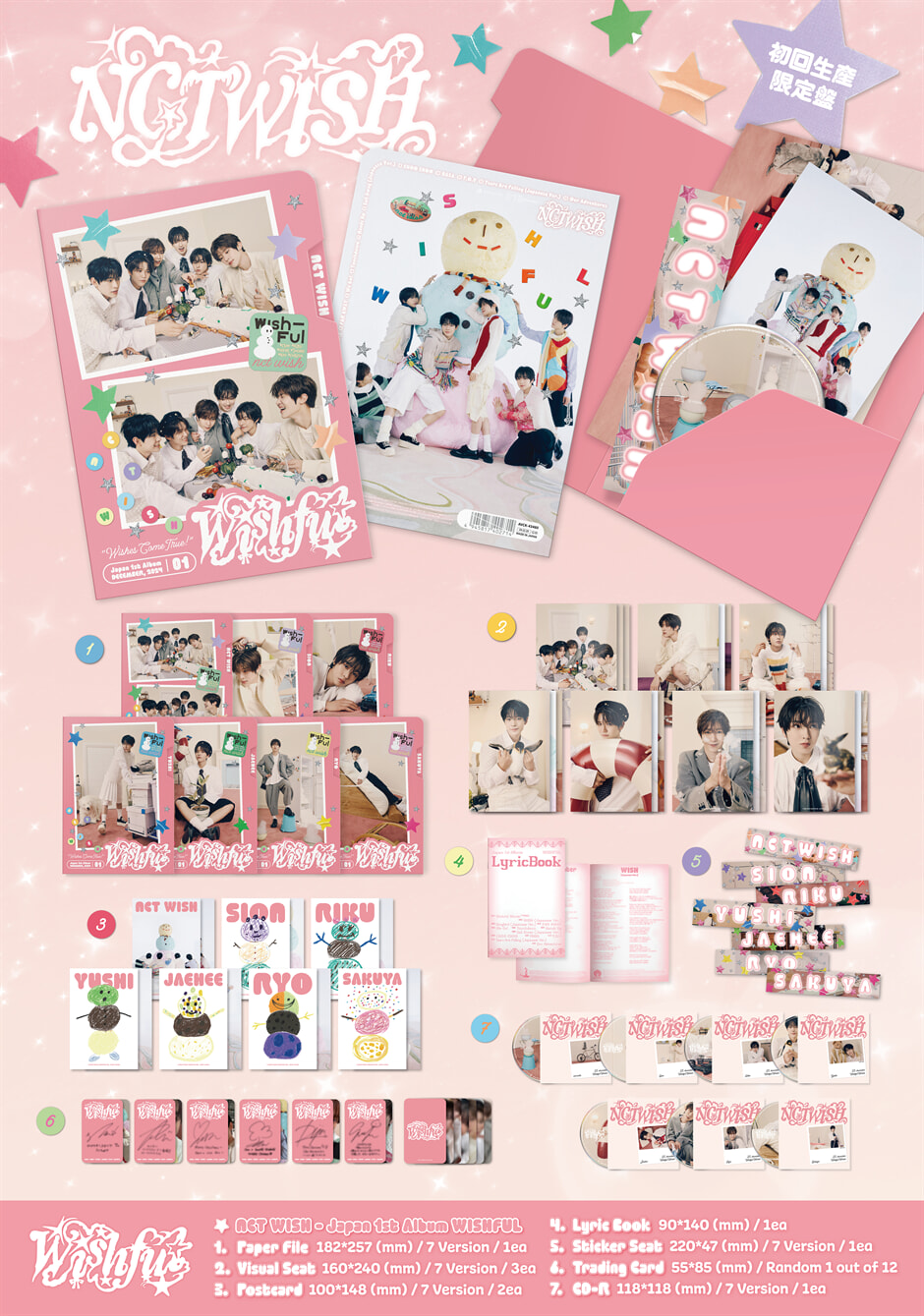 엔시티 위시 (NCT WISH) - 일본 정규 1집 Wishful [사쿠야 SAKUYA 버전