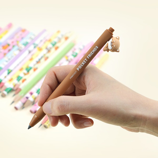 핑크풋 2000 멍냥이 만년 연필 (랜덤발송)