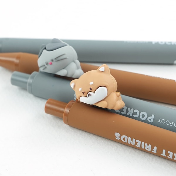 핑크풋 2000 멍냥이 만년 연필 (랜덤발송)