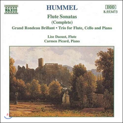 Lise Daoust 훔멜: 플루트 소나타 전집 (Hummel: Flute Sonatas - Grand Rondeau Brillant, Trio for Flute, Cello & Piano)