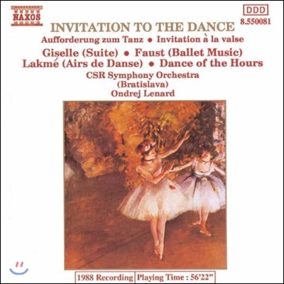 Ondrej Lenard 춤으로의 초대 - 지젤 / 파우스트 / 라크메 (Invitation to the Dance - Giselle Suite, Faust Ballet, Lakme Airs de Danse)