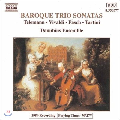 Danubius Ensemble 바로크 트리오 소나타 - 텔레만 / 비발디 / 타르티니 (Baroque Trio Sonatas - Telemann / Vivaldi / Tartini / Fasch)