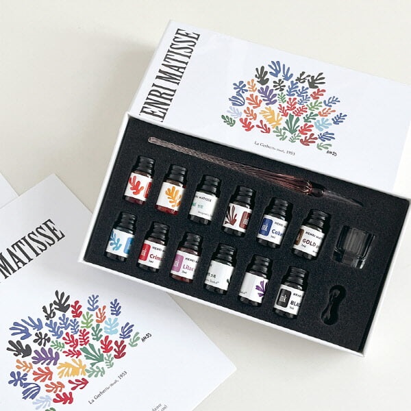 ★특가★스타더스트 12색 유리펜 세트-앙리마티스 에디션