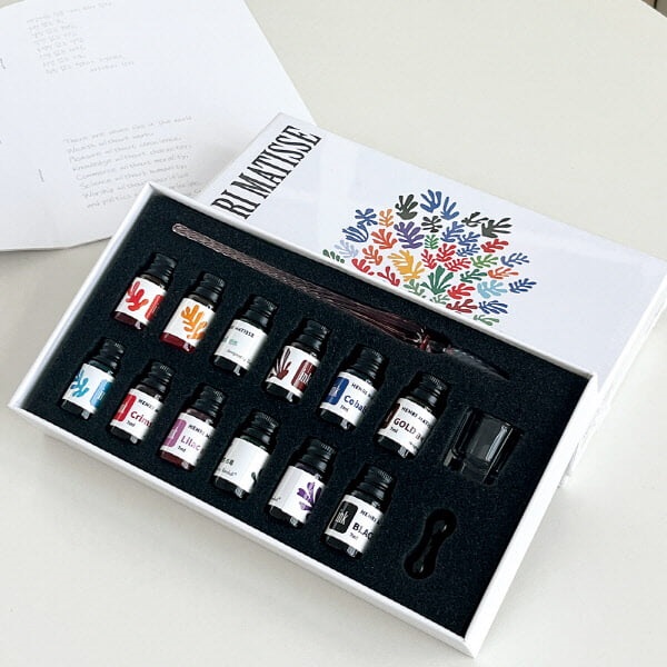 ★특가★스타더스트 12색 유리펜 세트-앙리마티스 에디션