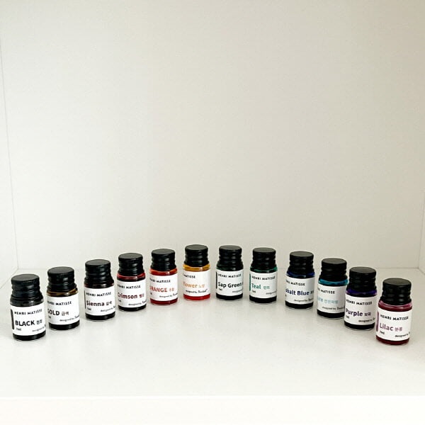 ★특가★스타더스트 12색 유리펜 세트-앙리마티스 에디션