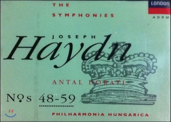 [중고] Antal Dorati / Haydn : Symphonies 48-59 (수입/4CD Boxset/4259152)